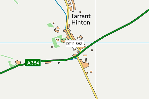 DT11 8HZ map - OS VectorMap District (Ordnance Survey)