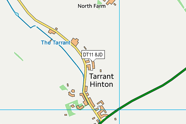 DT11 8JD map - OS VectorMap District (Ordnance Survey)