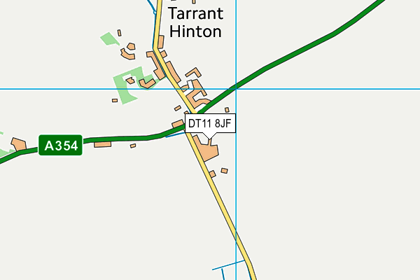 DT11 8JF map - OS VectorMap District (Ordnance Survey)