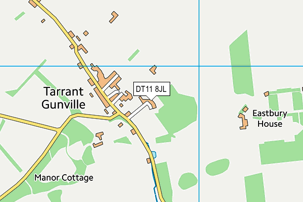 DT11 8JL map - OS VectorMap District (Ordnance Survey)