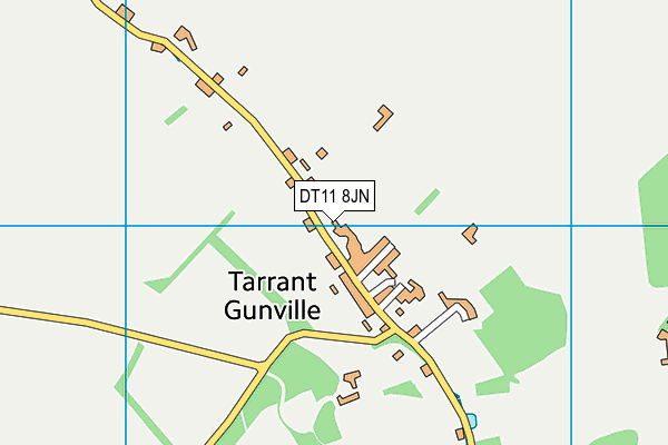 DT11 8JN map - OS VectorMap District (Ordnance Survey)