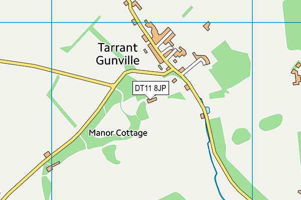 DT11 8JP map - OS VectorMap District (Ordnance Survey)