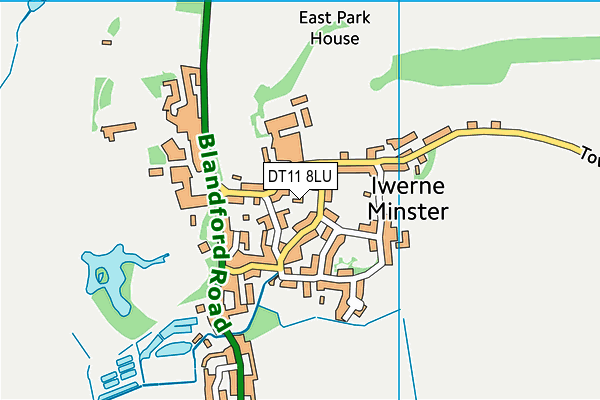 DT11 8LU map - OS VectorMap District (Ordnance Survey)