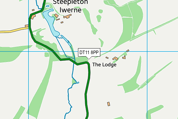 DT11 8PP map - OS VectorMap District (Ordnance Survey)