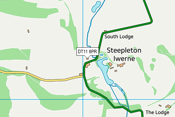 DT11 8PR map - OS VectorMap District (Ordnance Survey)