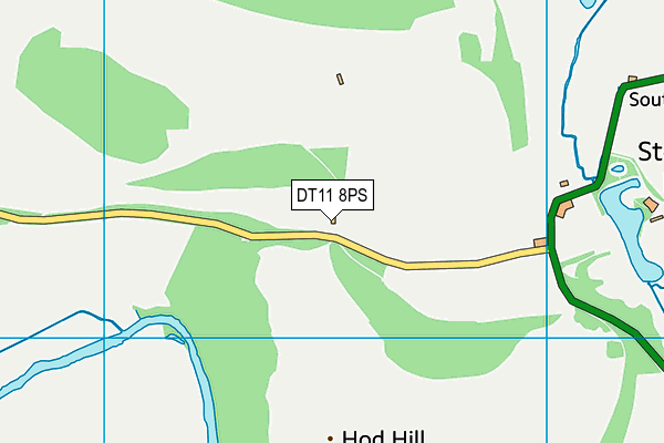 DT11 8PS map - OS VectorMap District (Ordnance Survey)