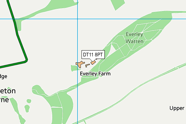 DT11 8PT map - OS VectorMap District (Ordnance Survey)