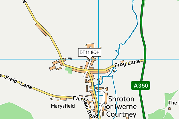 DT11 8QH map - OS VectorMap District (Ordnance Survey)