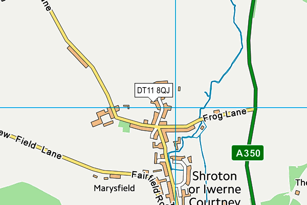 DT11 8QJ map - OS VectorMap District (Ordnance Survey)