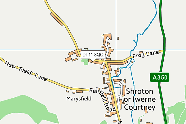 DT11 8QQ map - OS VectorMap District (Ordnance Survey)