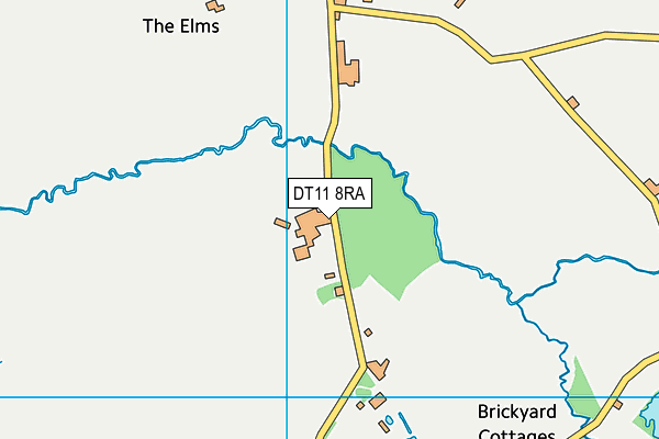 DT11 8RA map - OS VectorMap District (Ordnance Survey)