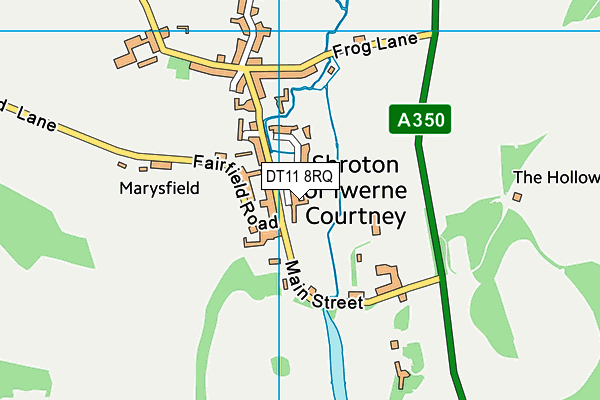 DT11 8RQ map - OS VectorMap District (Ordnance Survey)