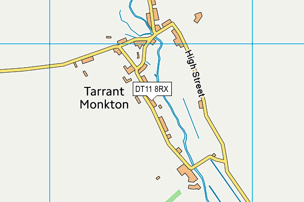 DT11 8RX map - OS VectorMap District (Ordnance Survey)