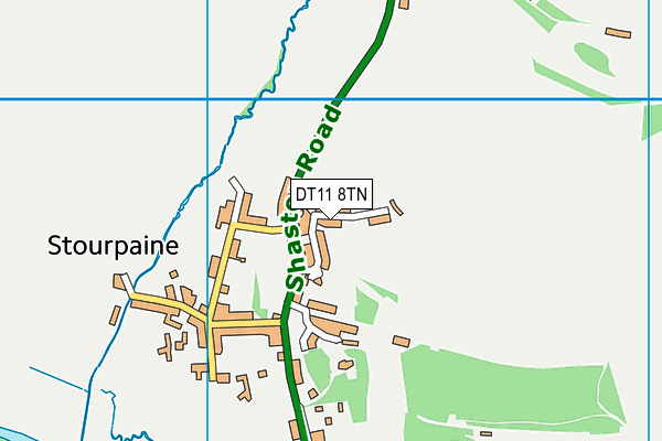 DT11 8TN map - OS VectorMap District (Ordnance Survey)