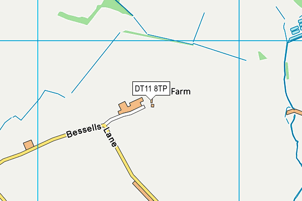 DT11 8TP map - OS VectorMap District (Ordnance Survey)