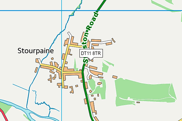 DT11 8TR map - OS VectorMap District (Ordnance Survey)