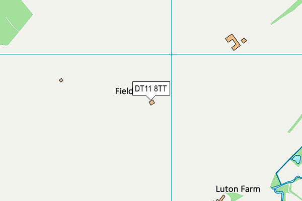 DT11 8TT map - OS VectorMap District (Ordnance Survey)