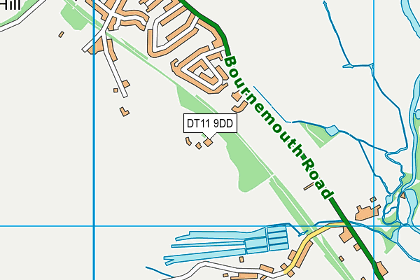 DT11 9DD map - OS VectorMap District (Ordnance Survey)