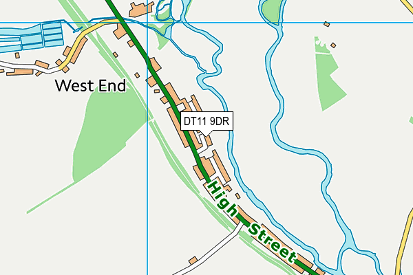 DT11 9DR map - OS VectorMap District (Ordnance Survey)