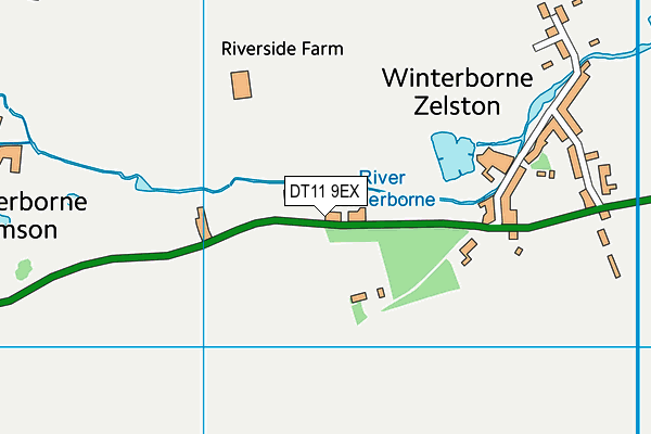 DT11 9EX map - OS VectorMap District (Ordnance Survey)