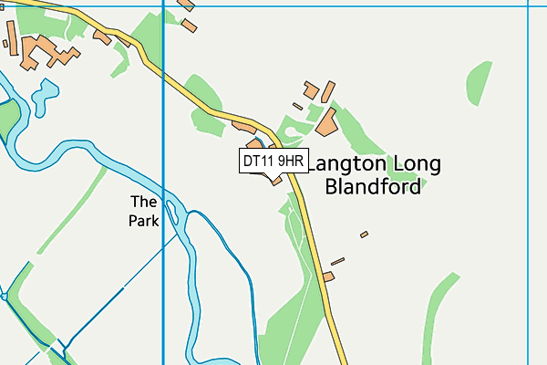 DT11 9HR map - OS VectorMap District (Ordnance Survey)