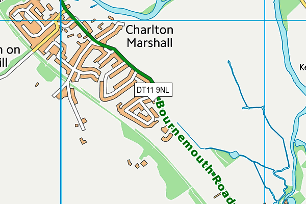 DT11 9NL map - OS VectorMap District (Ordnance Survey)