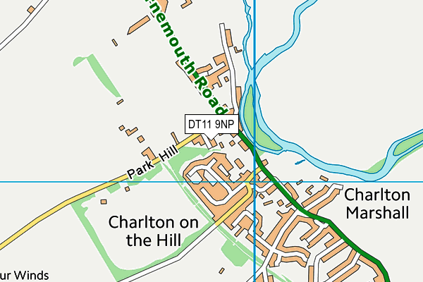 DT11 9NP map - OS VectorMap District (Ordnance Survey)