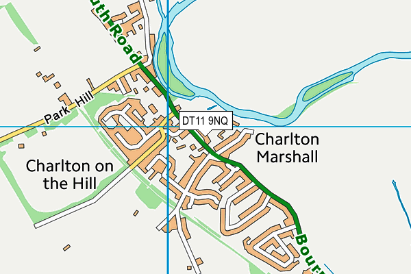 DT11 9NQ map - OS VectorMap District (Ordnance Survey)