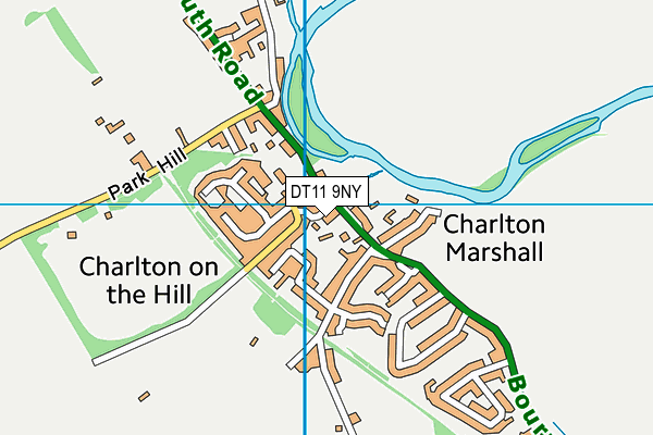 DT11 9NY map - OS VectorMap District (Ordnance Survey)