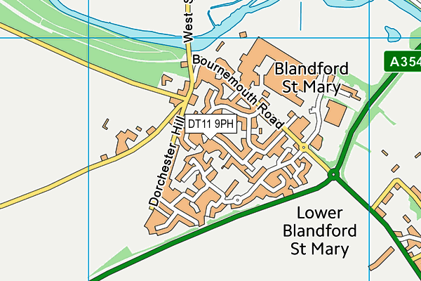 DT11 9PH map - OS VectorMap District (Ordnance Survey)