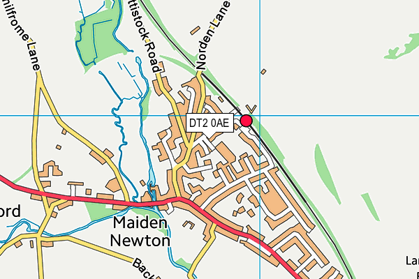 DT2 0AE map - OS VectorMap District (Ordnance Survey)