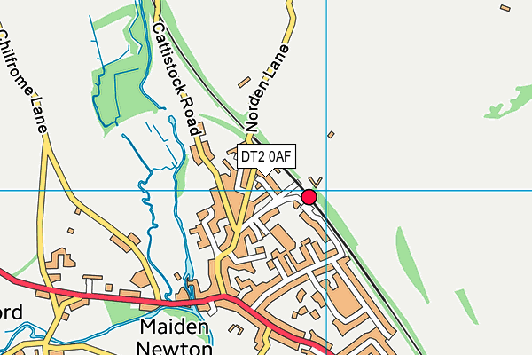 DT2 0AF map - OS VectorMap District (Ordnance Survey)