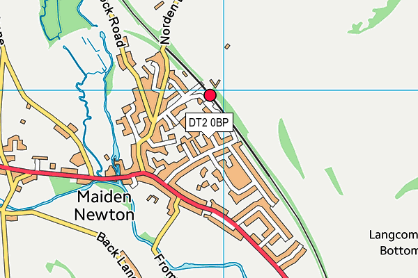 DT2 0BP map - OS VectorMap District (Ordnance Survey)