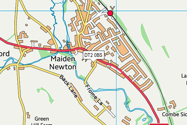 DT2 0BS map - OS VectorMap District (Ordnance Survey)