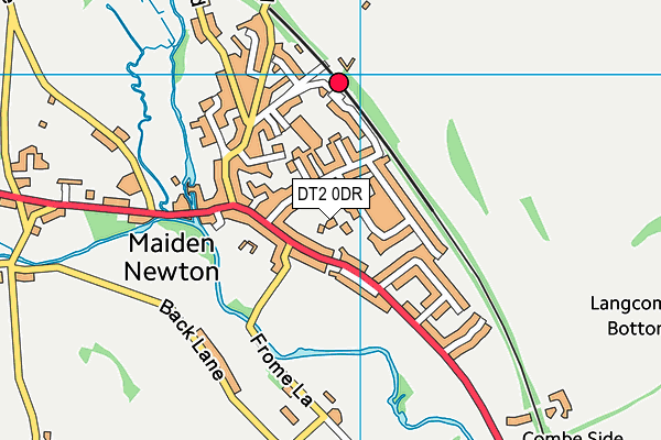 DT2 0DR map - OS VectorMap District (Ordnance Survey)