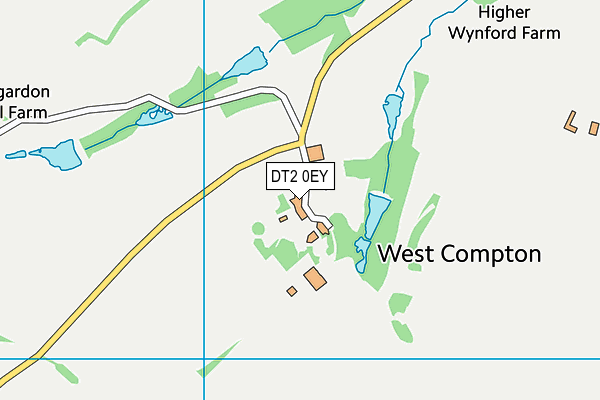 DT2 0EY map - OS VectorMap District (Ordnance Survey)