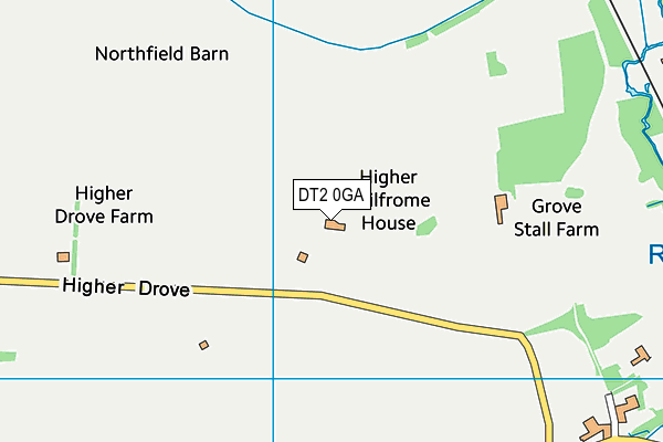 DT2 0GA map - OS VectorMap District (Ordnance Survey)