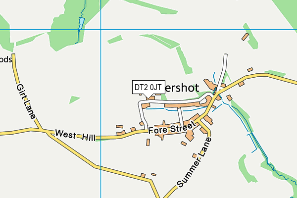 DT2 0JT map - OS VectorMap District (Ordnance Survey)
