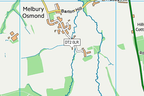 DT2 0LR map - OS VectorMap District (Ordnance Survey)