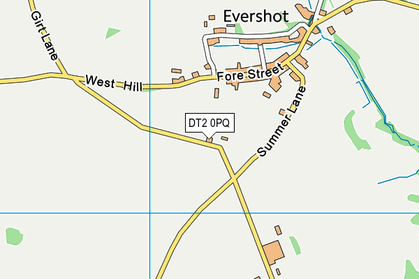 DT2 0PQ map - OS VectorMap District (Ordnance Survey)