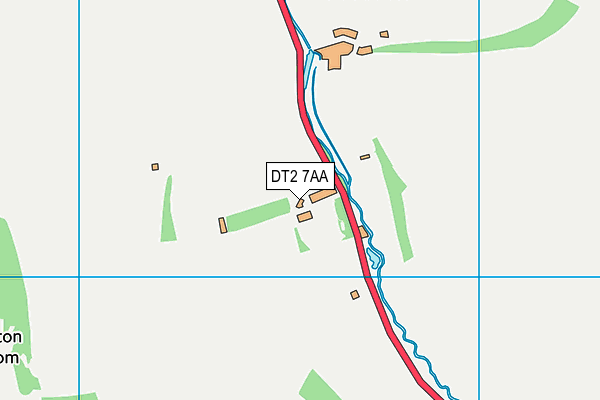 DT2 7AA map - OS VectorMap District (Ordnance Survey)