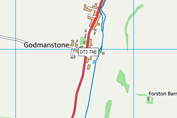 DT2 7AE map - OS VectorMap District (Ordnance Survey)