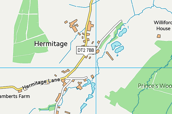 DT2 7BB map - OS VectorMap District (Ordnance Survey)