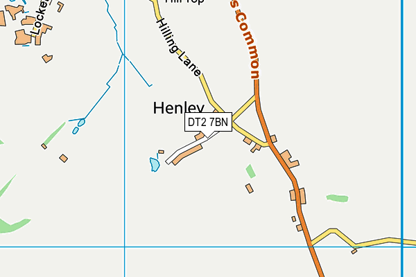 DT2 7BN map - OS VectorMap District (Ordnance Survey)
