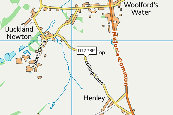 DT2 7BP map - OS VectorMap District (Ordnance Survey)