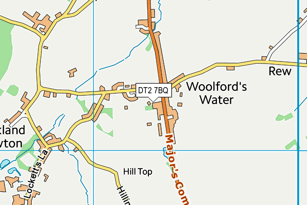 DT2 7BQ map - OS VectorMap District (Ordnance Survey)