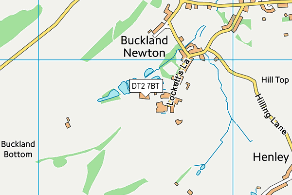 DT2 7BT map - OS VectorMap District (Ordnance Survey)