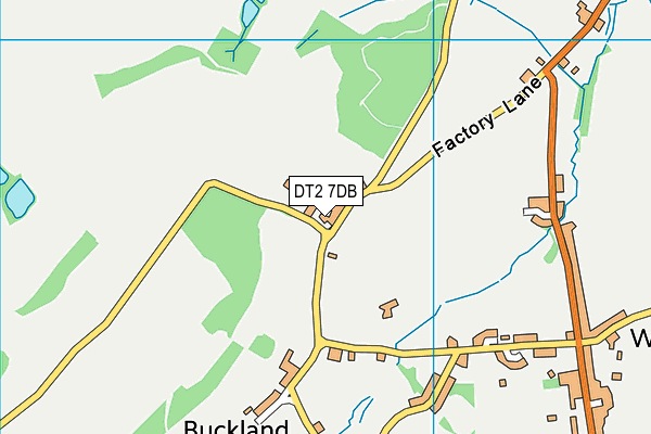 DT2 7DB map - OS VectorMap District (Ordnance Survey)