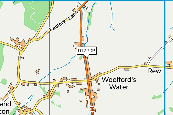 DT2 7DP map - OS VectorMap District (Ordnance Survey)