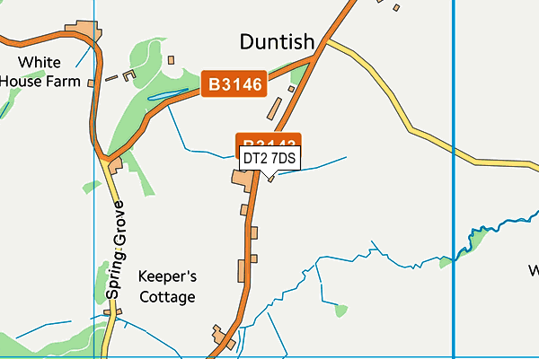 DT2 7DS map - OS VectorMap District (Ordnance Survey)